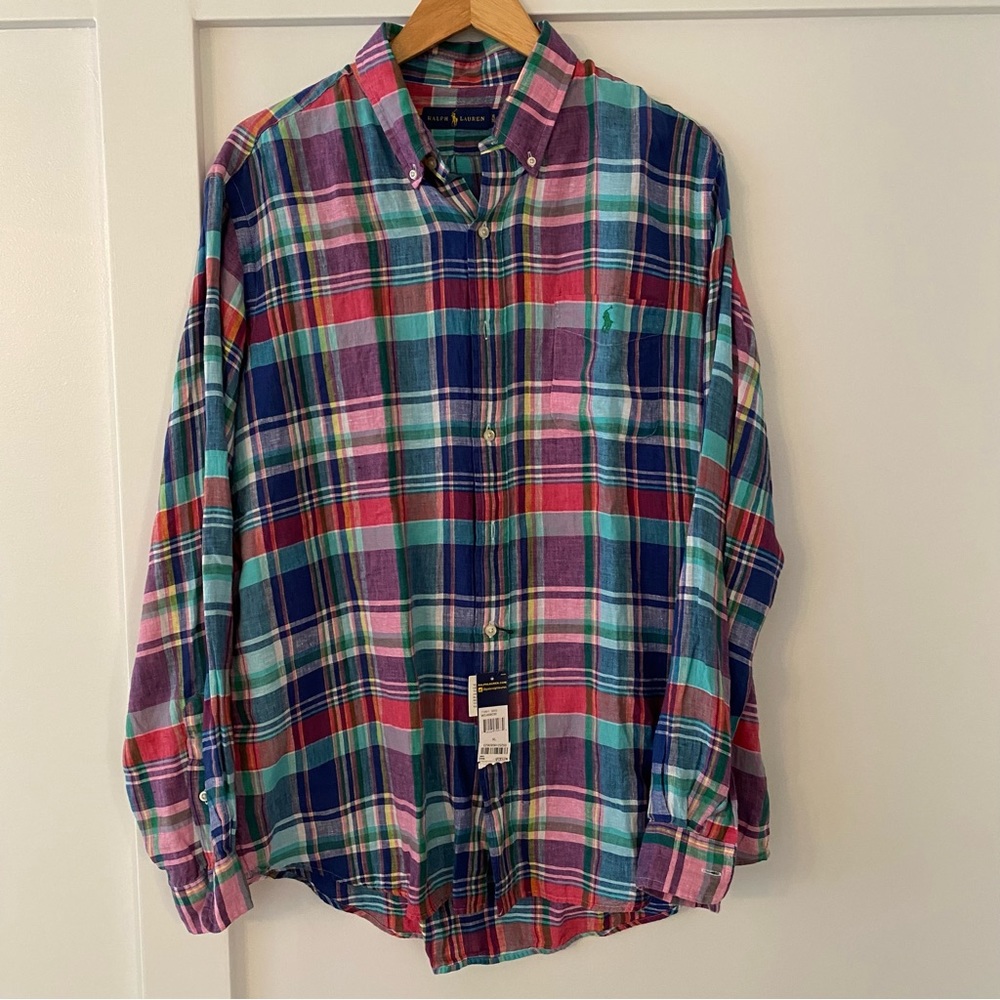 NWT Ralph Lauren Blake Long Sleeve Button Down